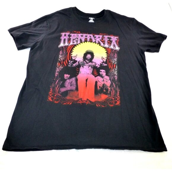 Authentic Hendrix Other - Authentic Hendrix Psychedelic Rock Band T Shirt Vintage Style Graphic Tee